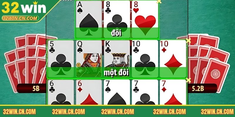 Những bộ bài có trong Poker Mậu Binh